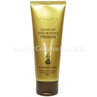 Пенка для умывания с муцином улитки Seantree Snail Resource Premium Cleansing Foam