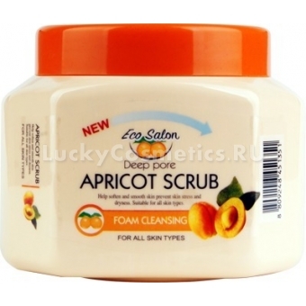 Пенка-скраб для лица White Cospharm Eco-Salon Deep Pore Apricot Scrab