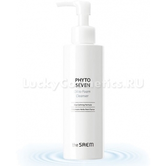 Очищающее масло-пенка для лица с растительным комплексом The Saem Phyto Seven Oil To Foam Cleanser