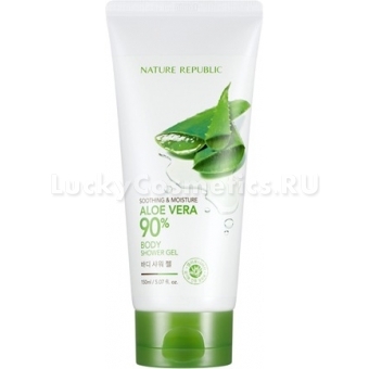 Гель для душа с алоэ вера Nature Republic Soothing & Moisture Aloe Vera 90% Body Shower Gel