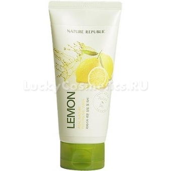 Пилинг-скатка с лимоном Nature Republic Real Nature Lemon Peeling Gel Wash