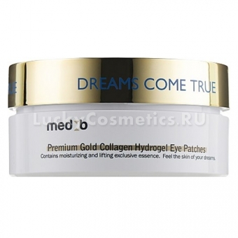 Гидрогелевые патчи для глаз с золотом и коллагеном Med B Premium Gold Collagen Hydrogel Eye Patch