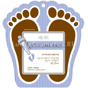 Маска-носочки для ног с муцином и маслами Mijin Cosmetics Premium Foot Сare Pack