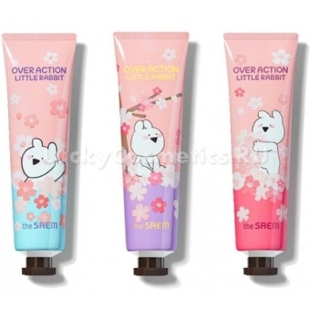 Парфюмированный крем для рук The Saem Over Action Little Rabbit Hand Perfumed Hand Velvet Cream