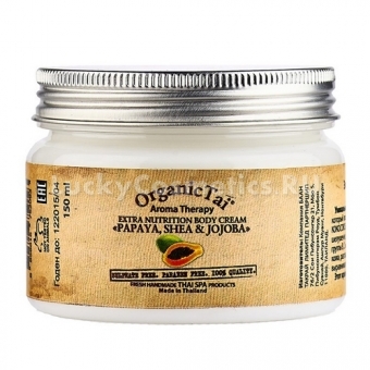 Питательный крем для тела Organic Tai Aroma Therapy Extra Nutrition Body Cream Papaya, Shea and Jojoba