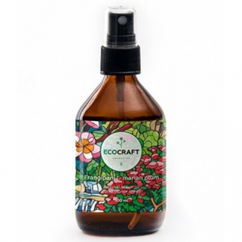 Несмываемый спрей-кондиционер термозащитный и антистатический EcoCraft Frangipani And Marian Plum Natural Leave-In Conditioner Spray