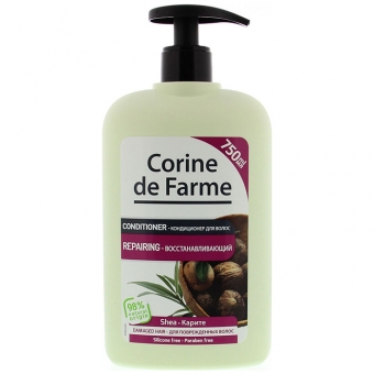 Бальзам-ополаскиватель оздоравливающий с маслом карите Corine De Farme Repairing Conditioner