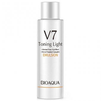 Лосьон семь витаминов Bioaqua V7 Toning Light Emulsion