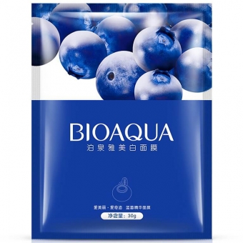 Маска для лица с черникой Bioaqua Blueberries Mask