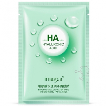 Маска увлажняющая с гиалуроновой кислотой и зеленым чаем Images Hyaluronic Acid Water Yang Moisturizing Facial Mask