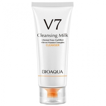 Пенка для умывания семь витаминов Bioaqua V7 Cleansing Milk