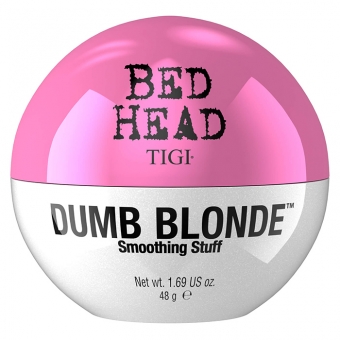 Текстурирующий крем для укладки волос, блеска и защиты от влаги TIGI Bed Head Dumb Blonde Smoothing Stuff