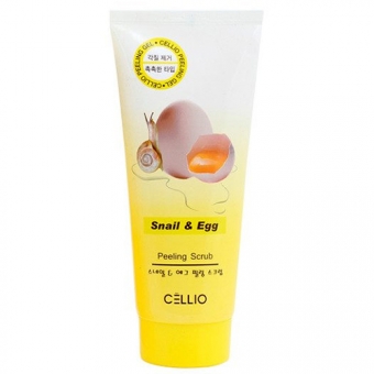 Скраб с яичным и улиточным экстрактом Cellio Snail And Egg Peeling Scrub