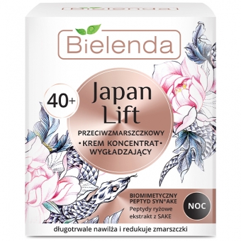 Разглаживающий крем против морщин для лица 40+ ночь Bielenda Japan Lift Night Cream 40+