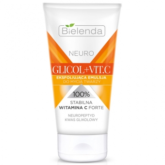 Отшелушивающая эмульсия для умывания лица Bielenda Neuro Glicol + Vit. C Emulsion