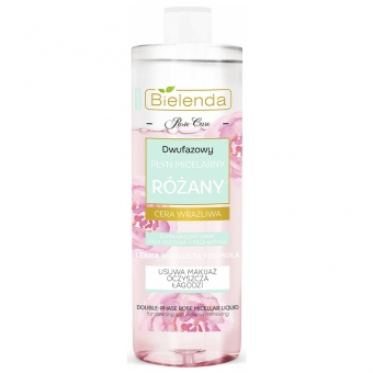 Двухфазная мицеллярная розовая вода Bielenda Rose Care 2-Phase Micellar Water