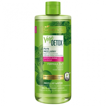 Нормализующая мицеллярная вода для смешанной кожи Bielenda Vege Detox Micellar Water