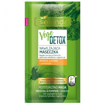 Увлажняющая маска для сухой кожи Bielenda Vege Detox Mask