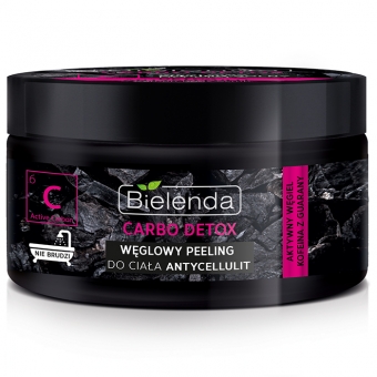 Угольный солевой скраб для тела Антицеллюлит Bielenda Carbo Detox Anticellulit Scrub