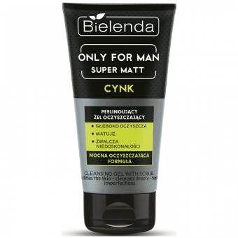 Очищающий гель-пилинг Bielenda Only For Men Cleansing Gel With Scrub