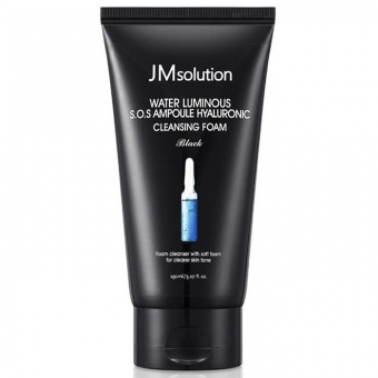 Пенка для умывания JMsolution Water Luminous S.O.S Ampoule Hyaluronic Cleansing Foam Black