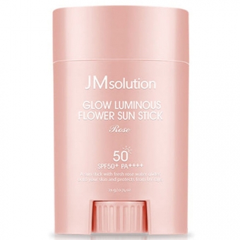 Солнцезащитный стик с розой JMsolution Glow Luminous Flower Sun Stick Rose SPF50+ PA++++