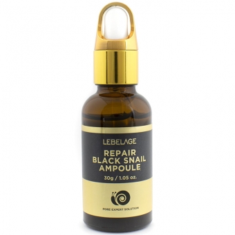 Ампульная сыворотка с экстрактом улиточного муцина Lebelage Repair Ampoule Black Snail 