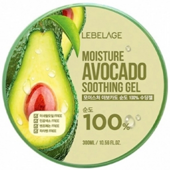 Универсальный гель с экстрактом авокадо Lebelage Soothing Gel Moisture Avocado 100% 
