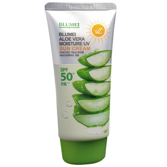 Солнцезащитный крем Blumei Jeju Moisture Aloe Vera Sun Cream SPF50+ PA+++ 