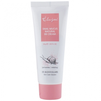 ББ крем с улиточным муцином Elujai Snail natural BB Cream 