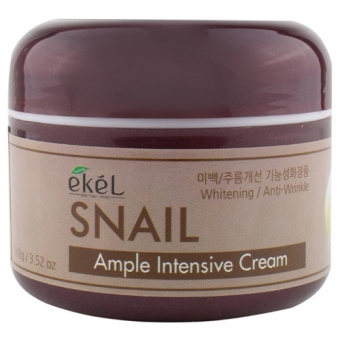 Ампульный крем с улиточным муцином Ekel Ample Intensive Cream Snail 