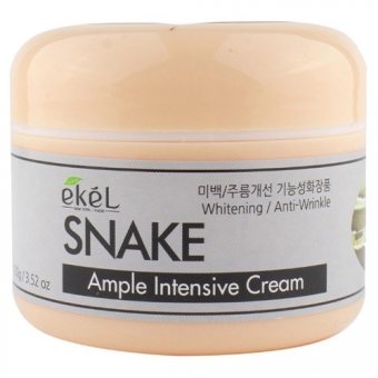 Ампульный крем с змеиным пептидом Ekel Ample Intensive Cream Snake 