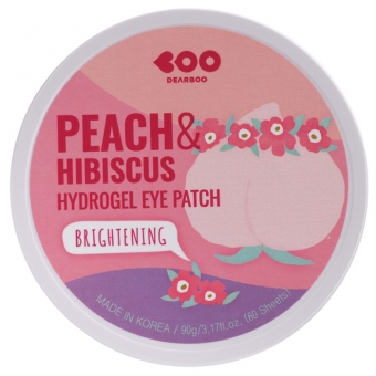 Гидрогелевые патчи для глаз Персик и Гибискус Dearboo Peach And Hibiscus Hydrogel Eye Patch