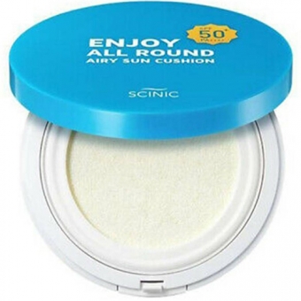 Солнцезащитный кушон Scinic Enjoy All Round Airy Sun Cushion SPF50+ PA++++