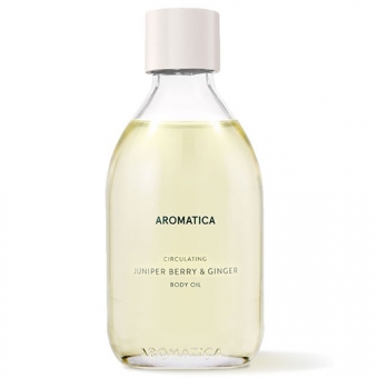 Массажное масло для лица и тела с можжевельником Aromatica Circulating Juniper Berry And Ginger Body Oil 