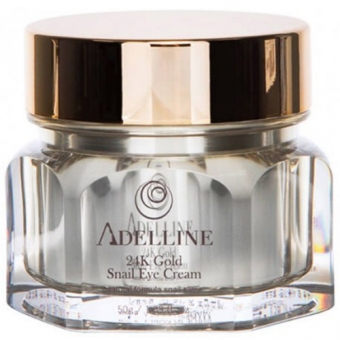 Крем для век с муцином улитки и золотом Adelline 24K Gold Snail Eye Cream