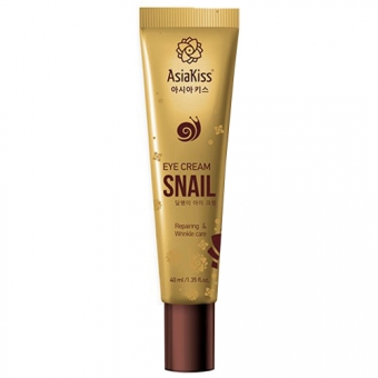 Крем для век с экстрактом слизи улитки AsiaKiss Snail Eye Cream 