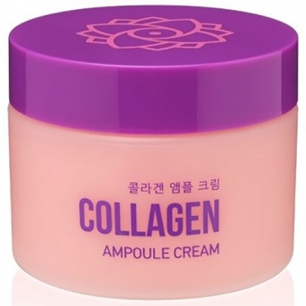 Крем ампульный для лица с коллагеном AsiaKiss Collagen Ampoule Cream