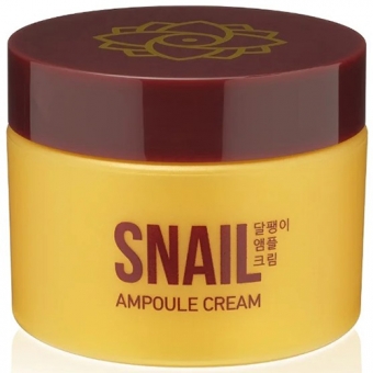 Крем ампульный для лица с экстрактом слизи улитки AsiaKiss Snail Ampoule Cream