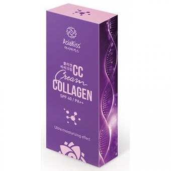 СС крем с коллагеном AsiaKiss Collagen CC Cream SPF40 PA++