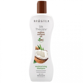 Увлажняющий шампунь с кокосовым маслом BioSilk Organic Coconut Oil Moisturizing Shampoo