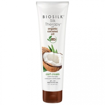 Крем с органическим кокосовым маслом BioSilk Silk Therapy Curl Cream With Coconut Oil