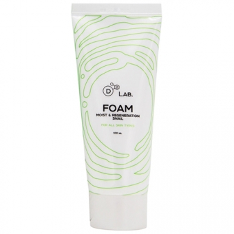 Пенка для умывания с муцином улитки D2 Lab Foam Moist And Regeneration Snail