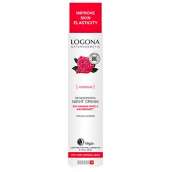 Ночной крем с био-дамасской розой Logona Regenerating Night Cream