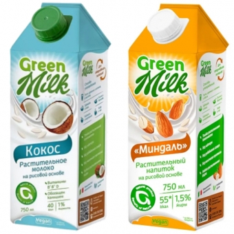 Напиток Green Milk растительный напиток на рисовой основе