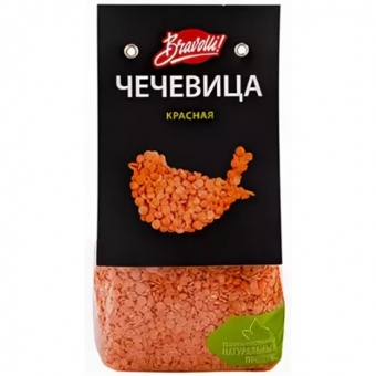 Чечевица Bravolli чечевица красная 