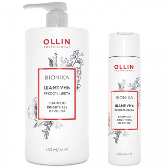 Шампунь для окрашенных волос Ollin Professional BioNika Brightness Of Color Shampoo