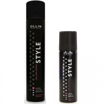 Лак для волос ультрасильной фиксации Ollin Professional Style Ultra Strong Hair Spray