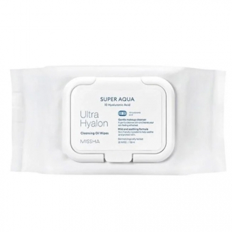 Очищающие салфетки на масляной основе Missha Super Agua Ultra Hyalron Cleansing Oil Wipes