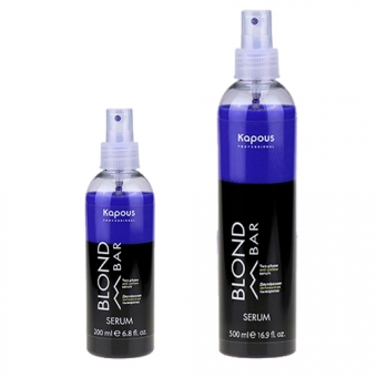 Двухфазная сыворотка с антижелтым эффектом Kapous Blond Bar Two-Phase Spray